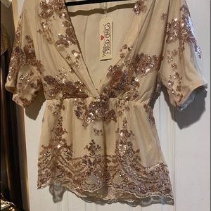 Southern fried chics secret top rose gold